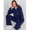 imageANRABESS Women 2 Piece Outfits 2025 Fall Fashion Airport Wide Leg Pants Lounge Set Leisure Travel Vacation Clothes SweatsuitsNavy Blue