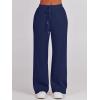 imageANRABESS Women 2 Piece Outfits 2025 Fall Fashion Airport Wide Leg Pants Lounge Set Leisure Travel Vacation Clothes SweatsuitsNavy Blue