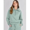 imageANRABESS Women 2 Piece Outfits 2025 Fall Fashion Airport Wide Leg Pants Lounge Set Leisure Travel Vacation Clothes SweatsuitsPea Green