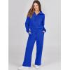 imageANRABESS Women 2 Piece Outfits 2025 Fall Fashion Airport Wide Leg Pants Lounge Set Leisure Travel Vacation Clothes SweatsuitsRoyal Blue