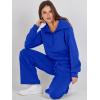 imageANRABESS Women 2 Piece Outfits 2025 Fall Fashion Airport Wide Leg Pants Lounge Set Leisure Travel Vacation Clothes SweatsuitsRoyal Blue