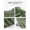 imageANRABESS Women 2 Piece Summer Outfits 2025 Crochet Sweater Vest Wide Leg Pants Lounge Matching Sets Travel Vacation ClothesOlive Green