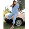 imageANRABESS Womens 2 Piece Outfits 34 Batwing Sleeve Top Wide Leg Crop Pants Sets 2025 Summer Beach Travel Lounge Set ClothesBlue