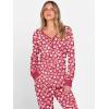imageANRABESS Womens 2 Piece Outfits Pajama Sets Long Sleeve Henley Tops Sweatpants Matching Lounge Set 2025 Fall Pj SleepwearDiverse Love Floral