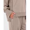 imageANRABESS Womens 2 Piece Outfits Sweatsuits Oversized Sweatshirts Barrel Pants Matching Lounge Sets 2025 Fall Travel ClothesKhaki