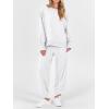 imageANRABESS Womens 2 Piece Outfits Sweatsuits Oversized Sweatshirts Barrel Pants Matching Lounge Sets 2025 Fall Travel ClothesLight Grey