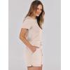 imageANRABESS Romper for Women Short Sleeve Summer Tshirt One Piece Jumpsuit Beach Vacation Travel Outfits 2025 Dressy ClothesApricot