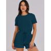 imageANRABESS Romper for Women Short Sleeve Summer Tshirt One Piece Jumpsuit Beach Vacation Travel Outfits 2025 Dressy ClothesLake