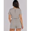 imageANRABESS Romper for Women Short Sleeve Summer Tshirt One Piece Jumpsuit Beach Vacation Travel Outfits 2025 Dressy ClothesLight Khaki