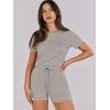 imageANRABESS Romper for Women Short Sleeve Summer Tshirt One Piece Jumpsuit Beach Vacation Travel Outfits 2025 Dressy ClothesLight Khaki