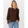 imageANRABESS Sweaters for Women Long Sleeve Crewneck Casual Loose Wool Blend Soft Knit Pullover Tops 2025 Fall Fashion OutfitsMocha