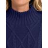 imageANRABESS Sweaters for Women Oversized Long Sleeve Turtleneck Cable Knit Casual Loose Pullover Tops 2025 Fall Trendy OutfitsNavy Blue