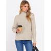 imageANRABESS Sweaters for Women Oversized Long Sleeve Turtleneck Cable Knit Casual Loose Pullover Tops 2025 Fall Trendy OutfitsYellow Apricot