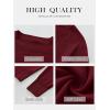 imageANRABESS Sweaters for Women Short Length Loose Fit Lightweight Long Sleeve Crewneck Knit Basic Sweater 2025 Fall OutfitsRed