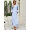 imageANRABESS Women Long Sleeve Dresses 2025 Fall Casual Crewneck Loose Fit Split Flowy WrinkleFree Travel Vacation Maxi DressLight Blue