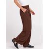 imageANRABESS Women Wide Leg Dress Pants Lightweight High Waisted Business Casual Trousers Dressy Office Work Palazzo Pants SlacksCoffee