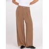imageANRABESS Women Wide Leg Dress Pants Lightweight High Waisted Business Casual Trousers Dressy Office Work Palazzo Pants SlacksTan