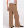 imageANRABESS Women Wide Leg Dress Pants Lightweight High Waisted Business Casual Trousers Dressy Office Work Palazzo Pants SlacksTan