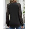 imageANRABESS Womens Lace Long Sleeve Shirts V Neck Henley Tops Dressy Casual Blouses 2025 Fall Fashion Travel OutfitsBlack