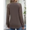 imageANRABESS Womens Lace Long Sleeve Shirts V Neck Henley Tops Dressy Casual Blouses 2025 Fall Fashion Travel OutfitsCoffee Grey
