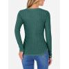 imageANRABESS Womens Long Sleeve Shirts V Neck Ribbed Knit Slim Fit Lightweight Sweater 2025 Fall Dressy Casual Travel Work TopsGreen