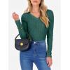 imageANRABESS Womens Long Sleeve Shirts V Neck Ribbed Knit Slim Fit Lightweight Sweater 2025 Fall Dressy Casual Travel Work TopsGreen