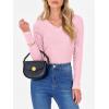 imageANRABESS Womens Long Sleeve Shirts V Neck Ribbed Knit Slim Fit Lightweight Sweater 2025 Fall Dressy Casual Travel Work TopsPink