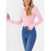 imageANRABESS Womens Long Sleeve Shirts V Neck Ribbed Knit Slim Fit Lightweight Sweater 2025 Fall Dressy Casual Travel Work TopsPink