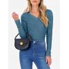 imageANRABESS Womens Long Sleeve Shirts V Neck Ribbed Knit Slim Fit Lightweight Sweater 2025 Fall Dressy Casual Travel Work TopsTeal