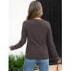 imageANRABESS Womens Long Sleeve Sweaters Wool Blend Crew Neck Hollow Out Business Casual Work Tops 2025 Fall OutfitsDark Taupe