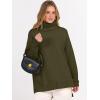 imageANRABESS Womens Oversized Turtleneck Sweaters Casual Fall Long Sleeve Knit Spilt Hem Tunic Pullover Tops 2025 Winter OutfitsArmy Green