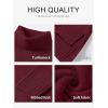imageANRABESS Womens Oversized Turtleneck Sweaters Casual Fall Long Sleeve Knit Spilt Hem Tunic Pullover Tops 2025 Winter OutfitsBerry Red