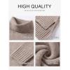 imageANRABESS Womens Oversized Turtleneck Sweaters Casual Fall Long Sleeve Knit Spilt Hem Tunic Pullover Tops 2025 Winter OutfitsLight Khaki