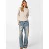 imageANRABESS Womens Turtleneck Long Sleeve Lightweight Casual Fall Sweaters 2025Almond