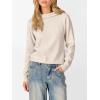 imageANRABESS Womens Turtleneck Long Sleeve Lightweight Casual Fall Sweaters 2025Almond