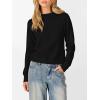 imageANRABESS Womens Turtleneck Long Sleeve Lightweight Casual Fall Sweaters 2025Black