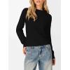 imageANRABESS Womens Turtleneck Long Sleeve Lightweight Casual Fall Sweaters 2025Black