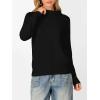 imageANRABESS Womens Turtleneck Long Sleeve Lightweight Casual Fall Sweaters 2025Black