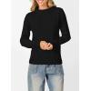 imageANRABESS Womens Turtleneck Long Sleeve Lightweight Casual Fall Sweaters 2025Black