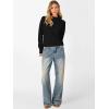 imageANRABESS Womens Turtleneck Long Sleeve Lightweight Casual Fall Sweaters 2025Black