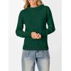 imageANRABESS Womens Turtleneck Long Sleeve Lightweight Casual Fall Sweaters 2025Forest Green