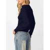 imageANRABESS Womens Turtleneck Long Sleeve Lightweight Casual Fall Sweaters 2025Navy Blue