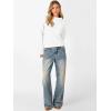 imageANRABESS Womens Turtleneck Long Sleeve Lightweight Casual Fall Sweaters 2025White