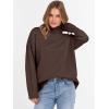 imageANRABESS Womens Turtleneck Sweaters Long Sleeve Oversized Chunky Knit High Low Hem Pullover Sweater Top 2025 Fall OutfitsChocola
