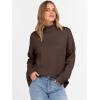 imageANRABESS Womens Turtleneck Sweaters Long Sleeve Oversized Chunky Knit High Low Hem Pullover Sweater Top 2025 Fall OutfitsChocola