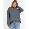 imageANRABESS Womens Turtleneck Sweaters Long Sleeve Oversized Chunky Knit High Low Hem Pullover Sweater Top 2025 Fall OutfitsDark Gray