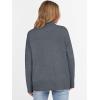 imageANRABESS Womens Turtleneck Sweaters Long Sleeve Oversized Chunky Knit High Low Hem Pullover Sweater Top 2025 Fall OutfitsDark Gray