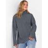 imageANRABESS Womens Turtleneck Sweaters Long Sleeve Oversized Chunky Knit High Low Hem Pullover Sweater Top 2025 Fall OutfitsDark Gray