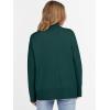 imageANRABESS Womens Turtleneck Sweaters Long Sleeve Oversized Chunky Knit High Low Hem Pullover Sweater Top 2025 Fall OutfitsDark Green
