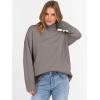 imageANRABESS Womens Turtleneck Sweaters Long Sleeve Oversized Chunky Knit High Low Hem Pullover Sweater Top 2025 Fall OutfitsGrey Khaki